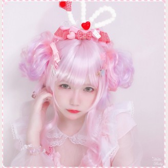Double Flower Bun Lolita Style Wig (PG01)
